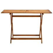 Tavolo da Giardino Pieghevole 120x70x75 cm in Massello d'Acacia 313323