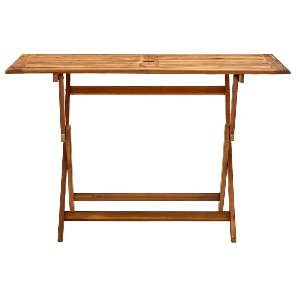Tavolo da Giardino Pieghevole 120x70x75 cm in Massello d'Acacia 313323