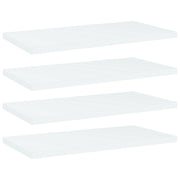 Ripiani per Libreria 4pz Bianchi 40x20x1,5 cm Legno Multistrato 805138