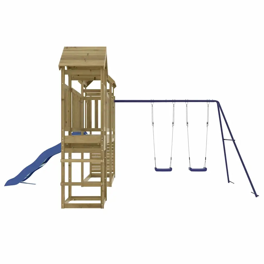 Set da Gioco da Esterno in Legno di Pino Impregnato
