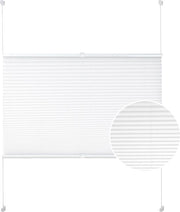Rolle di tenda in poliestere - Isolanti - Senza perforazione - Bianco - 95x130cm