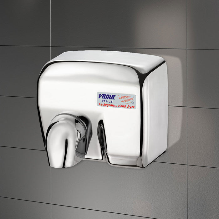 Asciugamani Elettrico Antivandalo con Fotocellula 2400W Vama Ariel LF Acciaio Inox Lucido