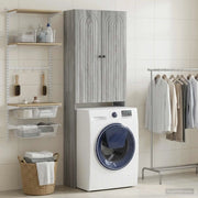 Mobile Bagno ALKMAAR Sonoma grigio 66 x 25,5 x 190 cm 896261