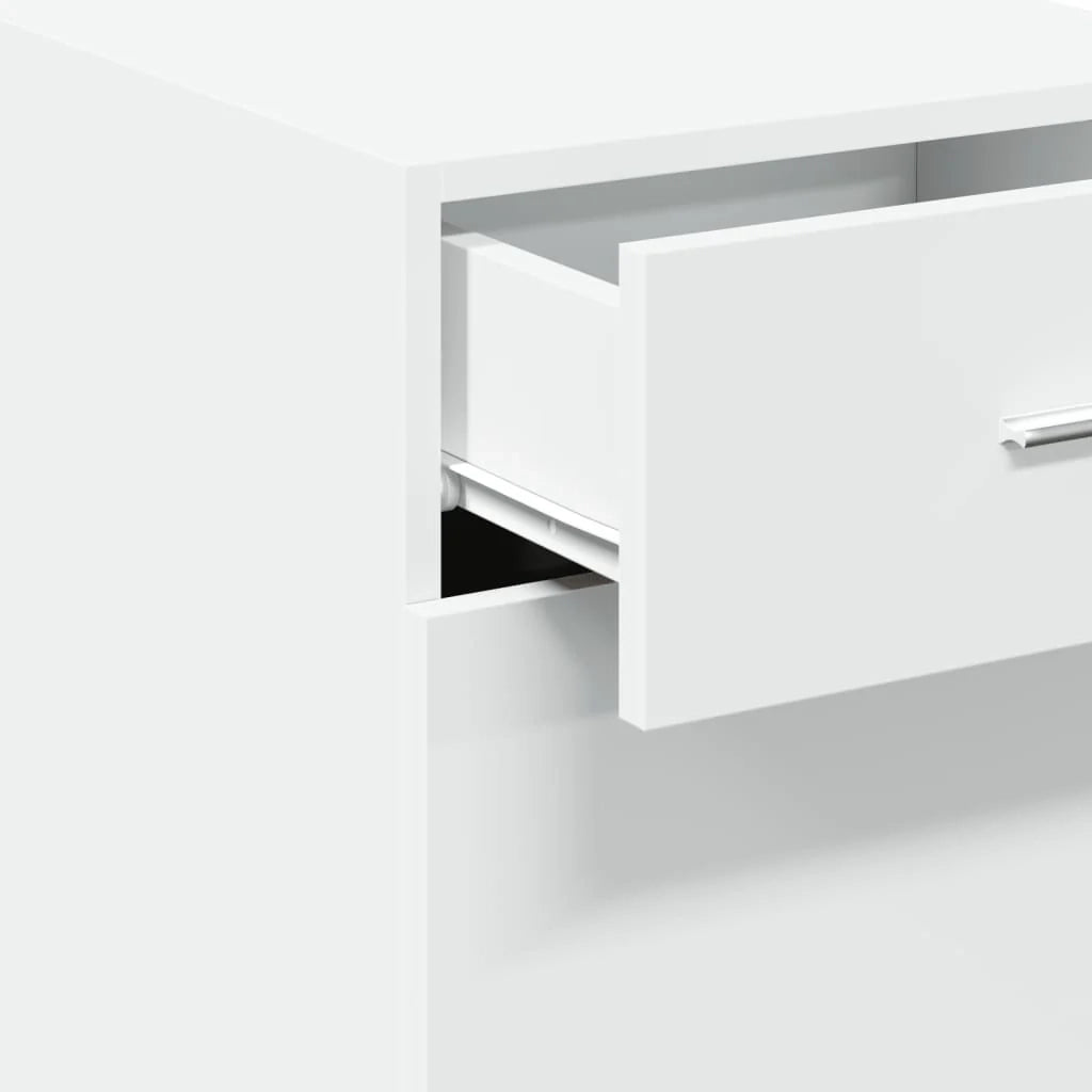 Credenza buffet cassettiera mobile contenitore organizer cucina soggiorno soggiorno 40 x 42,5 x 93 cm derivati ​​del legno bianco 02_0030311