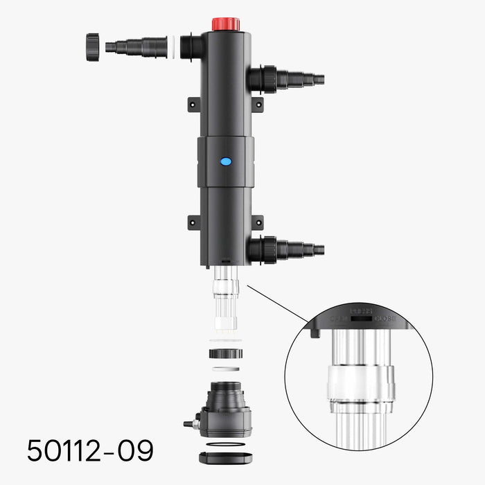 Ricambio per chiarificatore per laghetti CUV-218 Boccola in vetro di quarzo A