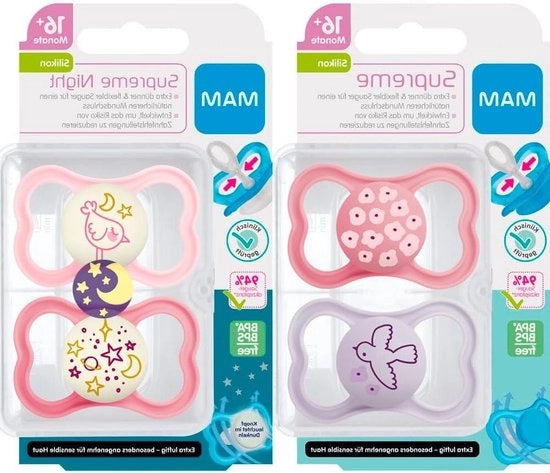 Set di spazzole per bambine Supreme 16+ da 4 pezzi con scatole da viaggio - approvate dalla Commissione di igiene dentale