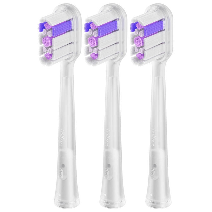 Laifen, Testina Spazzolino, 3 Pezzi, Rosa, Viola e Bianco