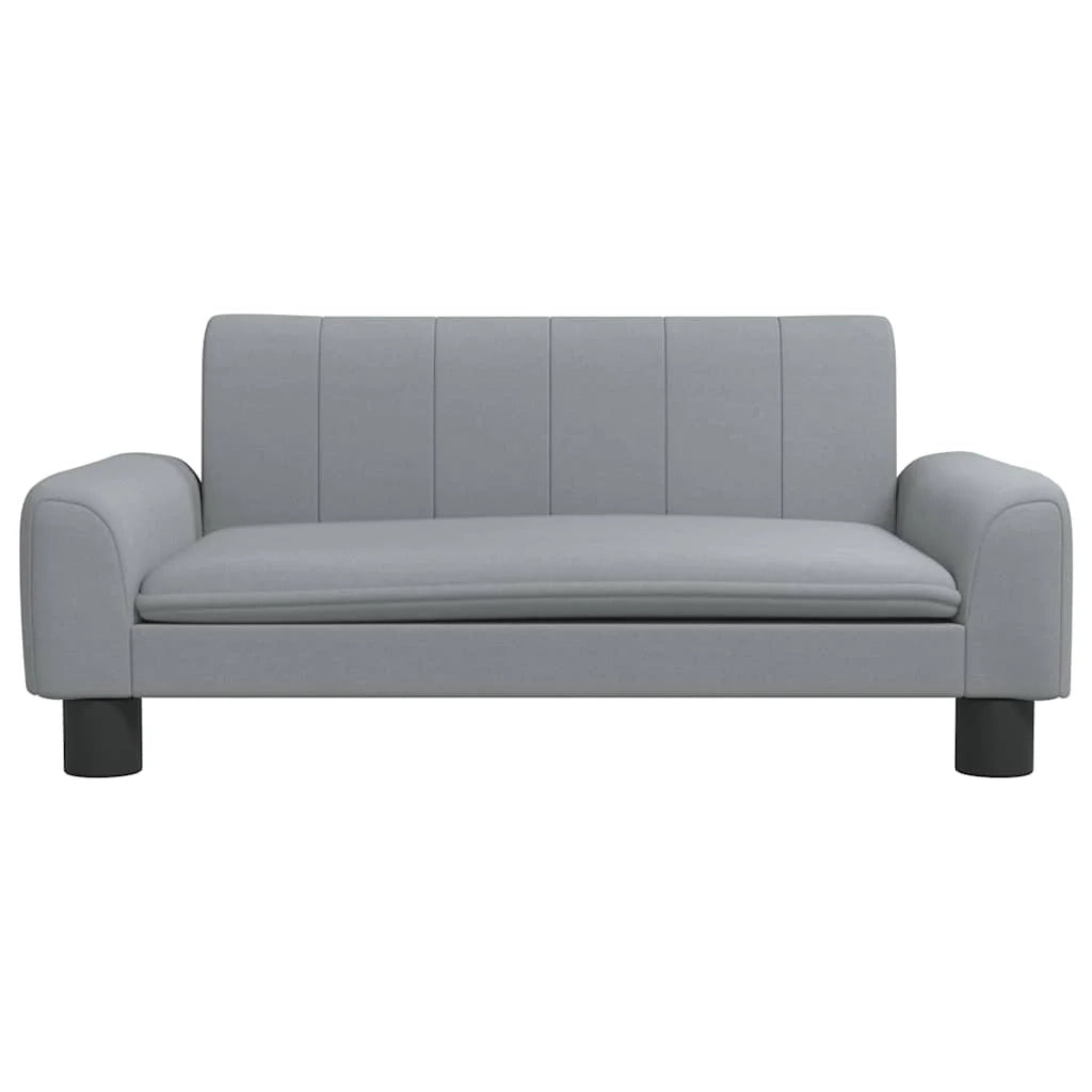 Cuccia per cani comoda cesta da divano colore chiaro 70 x 45 x 30 cm tessuto grigio 02_0043108