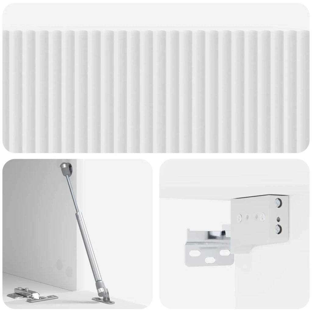 Mobile Porta TV da Muro Bianco 78,5 x 41 x 30 cm 898515