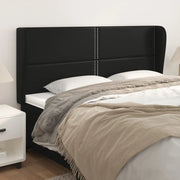 Testiera ad Orecchio-Testata con Orecchie Nera 203x23x118/128 cm in Similpelle 570494