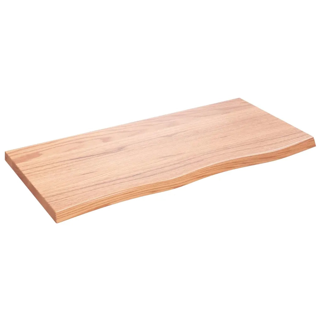 Ripiano Muro Marrone 100x50x(2-4) cm Massello Rovere Trattato 363687
