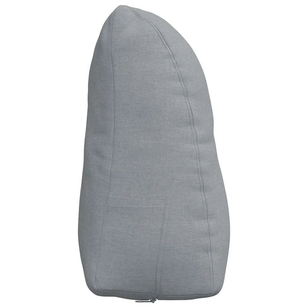 Cuscino per Schiena | Cuscino dorsale Grigio chiaro 45 x 24 x 50 cm Tessuto