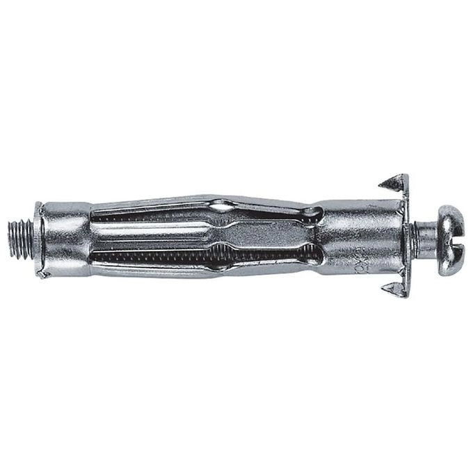Fischer 519770 HM Tassello Metallico con Vite 4x45 S Acciaio Zincato per Cartongesso e Pannelli Spessore 16-23 mm colore Grigio