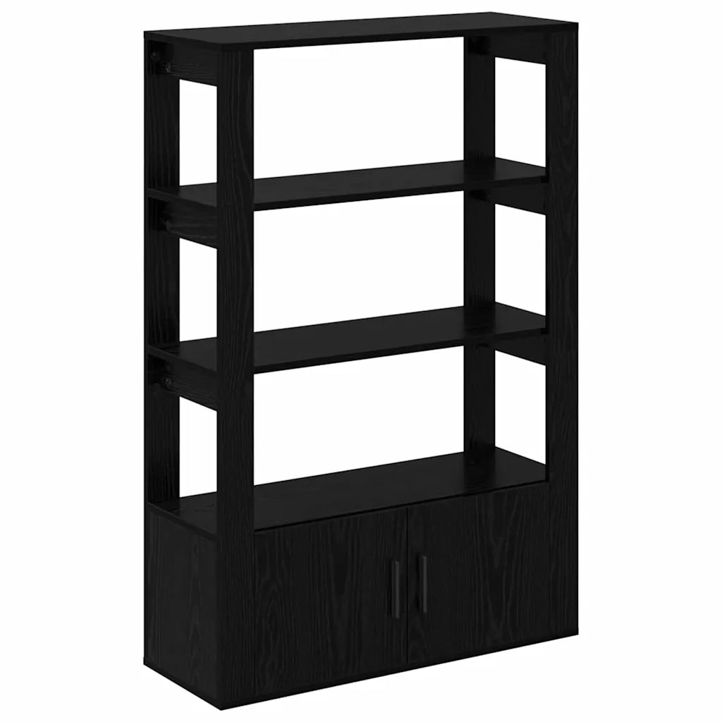 Credenza Rovere nero 30 x 80 x 119.5 cm Legno multistrato