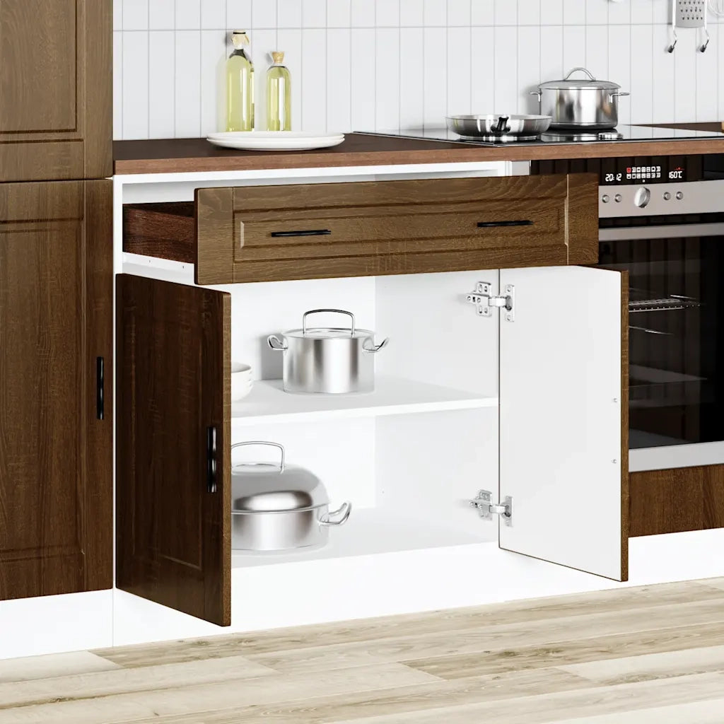 Base da Cucina Porto Rovere Marrone in Legno Multistrato 853984
