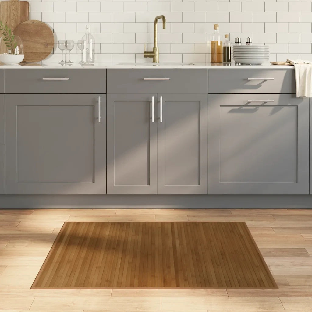 Tappeto Rettangolare Marrone 80x100 cm in BambÃ¹