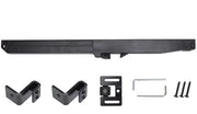 Schiaccia Porta - Demper in Acciaio Nero - 31 x 1,9 x 2,2 cm - Demper Regolabile - Meccanismo Soft Close - Silenzioso e Sicuro - Meccanismo di Schiacciamento Porta