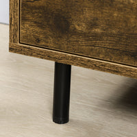 Cassettiera 2 Cassetti 65x40x75 cm in Truciolato Marrone