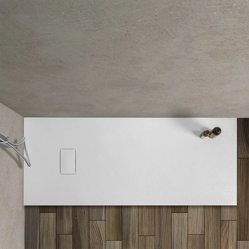 Piatto doccia 70x170 filo pavimento Agorà in resina bianco pietra