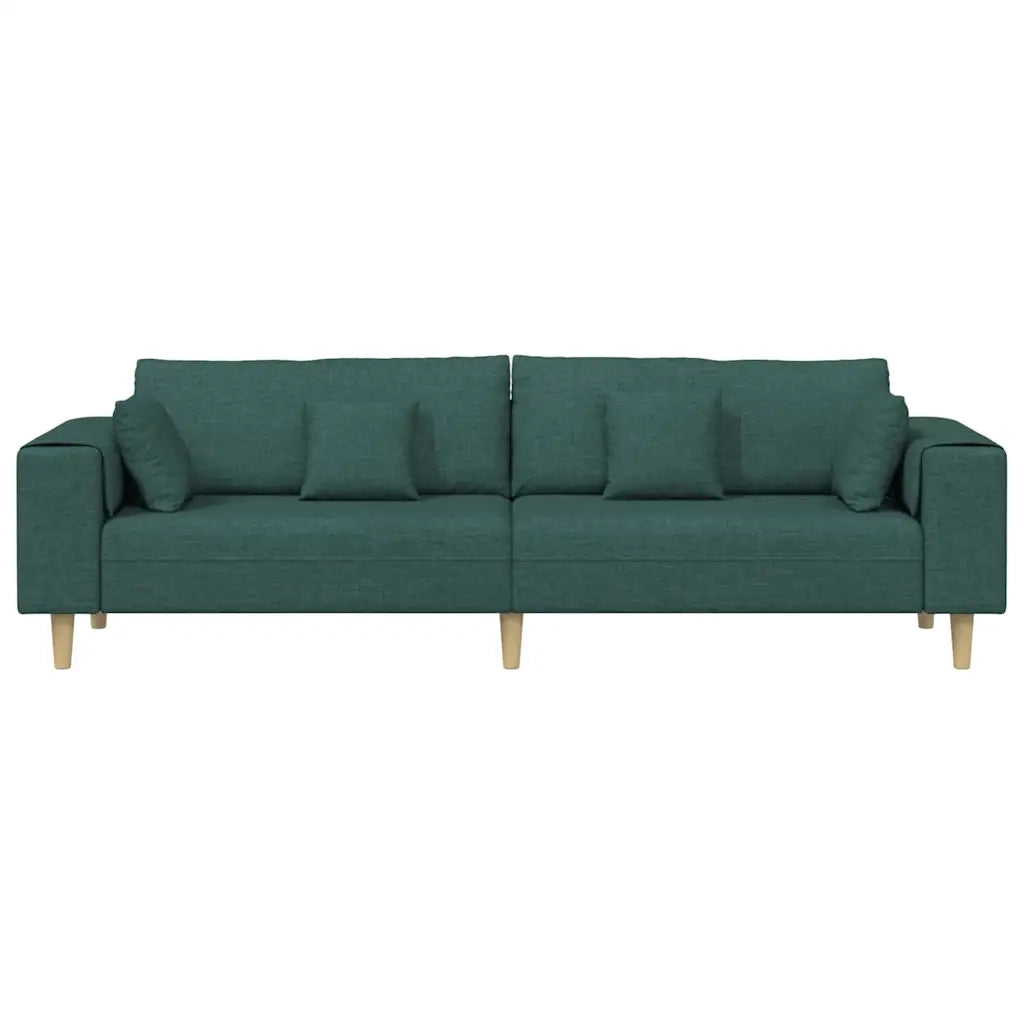Divano con cuscino Verde Scuro 250 x 77 x 76 cm Tessuto 3335147