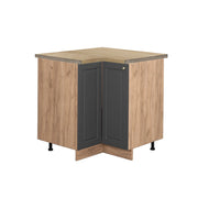 Mobile ad angolo cucina Fame-Line Antracite-oro/Rovere dorato 80.5 cm, PL Rovere Vicco