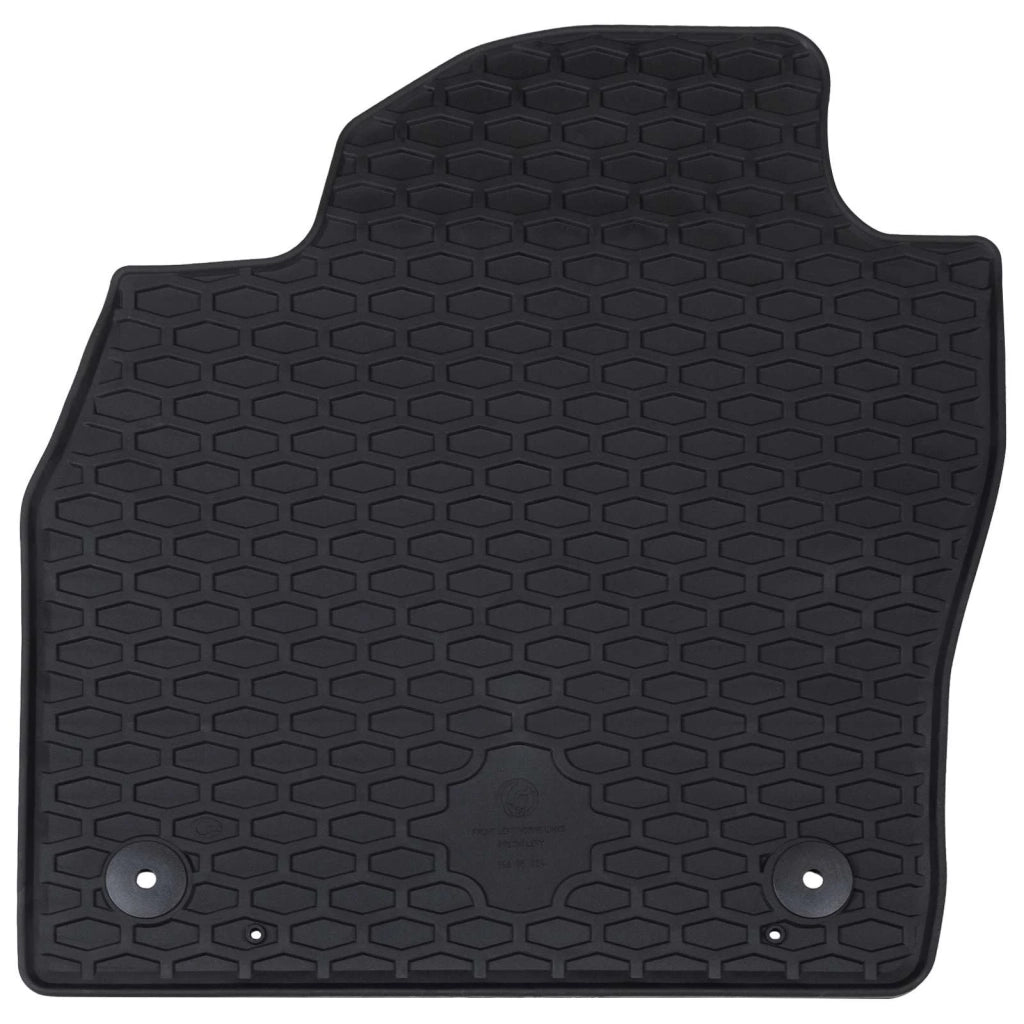 Tappetino per Auto 4 pz Nero Gomma CFW1074398