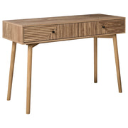 Consolle Tavolo Marrone chiaro Laminato MDF 2 Cassetti Design moderno Soggiorno Ingresso