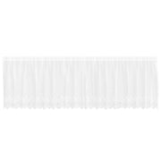 Tenda in Pizzo con tende Floreale Bianco 80 x 500 cm Poliestere