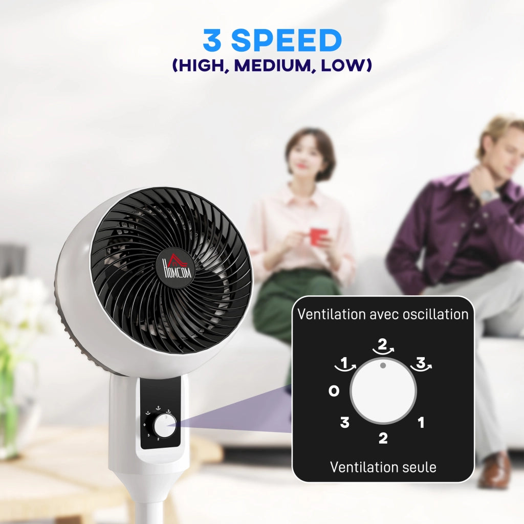Ventilatore a colonna ¨C zephmum ¨C 45 W, oscillazione 70¡ã, nero e bianco