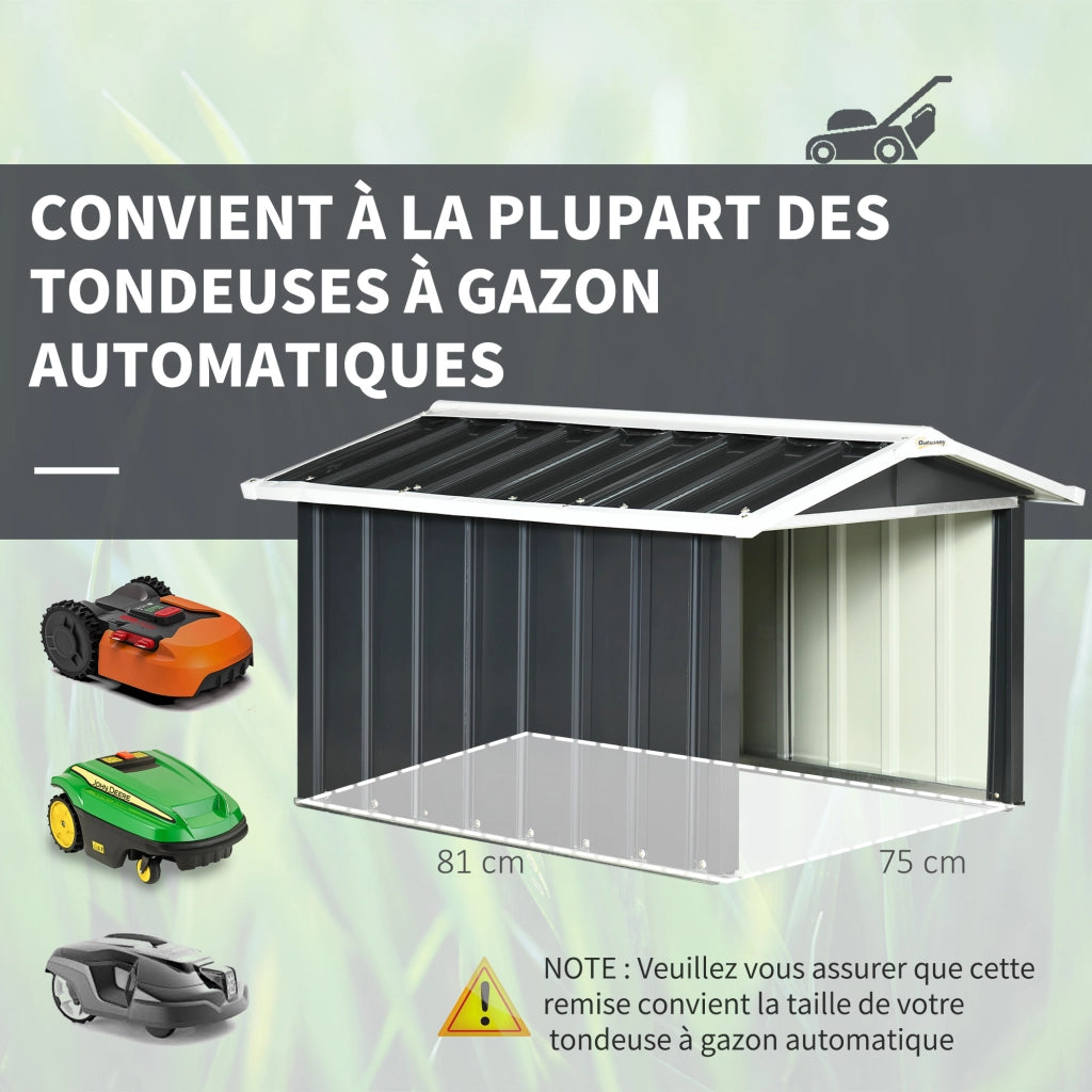 Garage per Robot Tagliaerba ¨C Xylo ¨C Acciaio Grigio