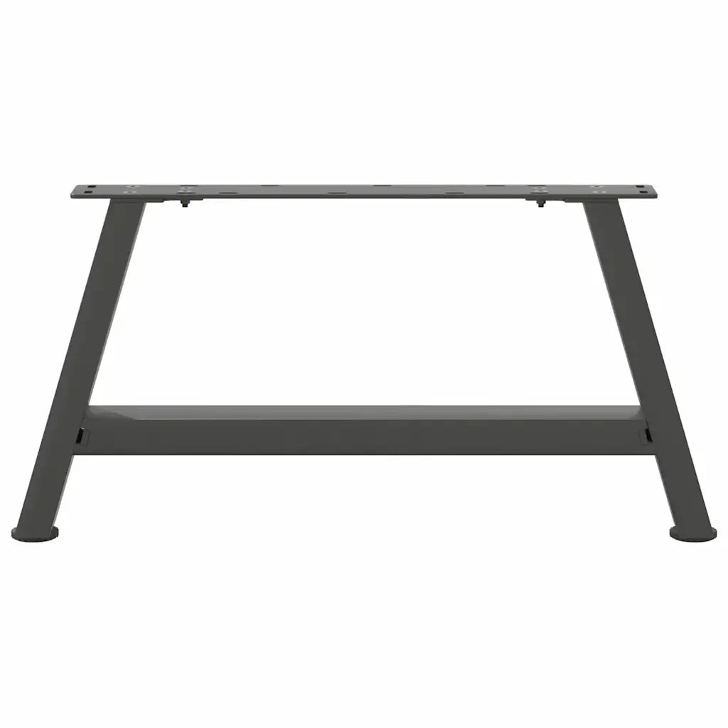 Gambe per Tavolino da Caff¨¨ a Forma di A 2 pz-Set di 2 Gamba per Tavolo Antracite 70x(30-31) cm Acciaio