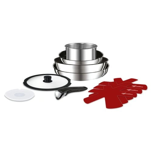 Batteria pentole lagostina 012131600110 ingenio inox cromo e nero