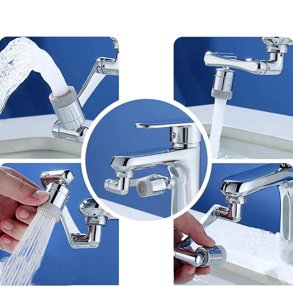 Trade Shop - Raccordo Filtro Rotante Rubinetto Prolunga Girevole 360° Aeratore Universale 87998 -