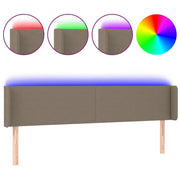 Testiera | Testata a LED Tortora 163x16x78/88 cm in Tessuto