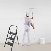 Trappola per cucina pieghevole - bianco/nero - 3 gradini - 97cm - trappola per la casa - ripiegabile