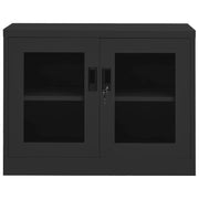 Armadio per Ufficio Antracite 90x40x70 cm in Acciaio 335929