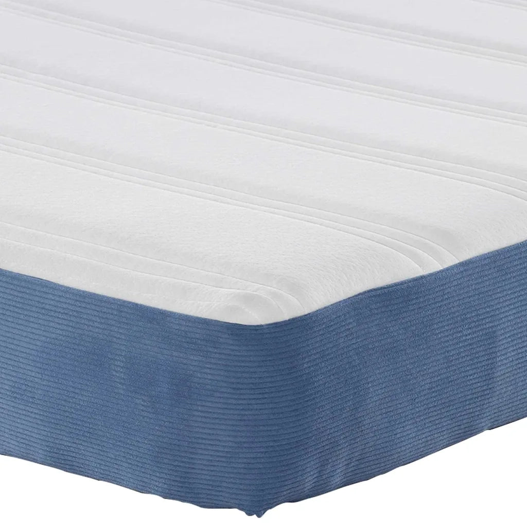 Materasso-Materasso per letto Blu 140 x 190 cm Tessuto