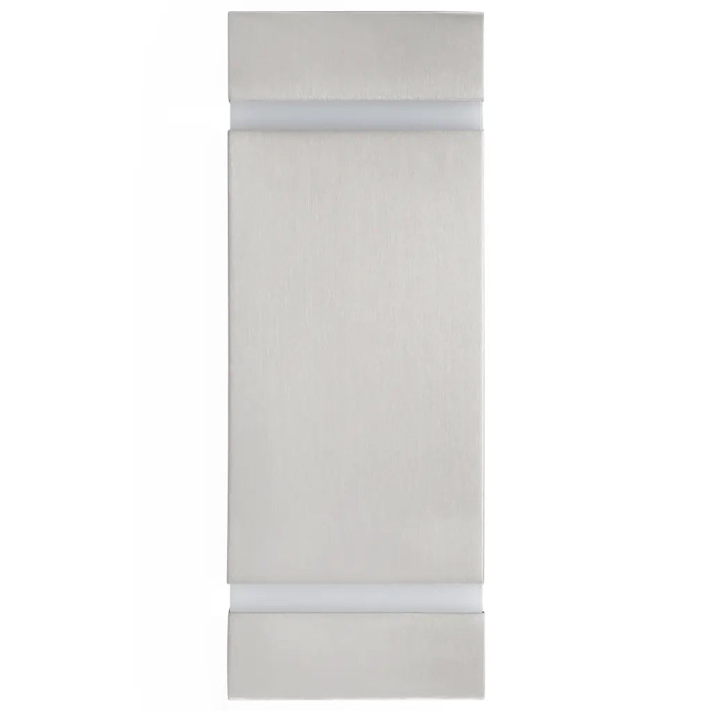 Lampade da Parete da Esterno 2 pz 35 W Argento Rettangolari 45651