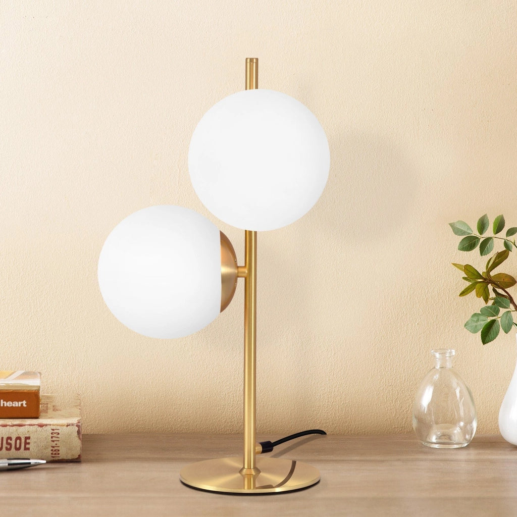 ZMH Lampada da tavolo moderna oro industriale soggiorno comodino