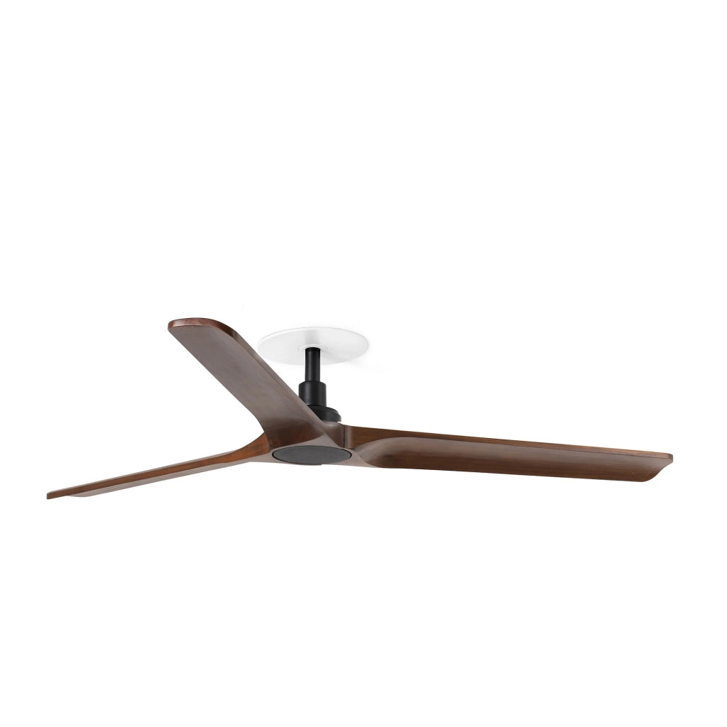 FARO Ventilatore a soffitto incasso Heywood L Recess Nero Opaco Acciaio 6 velocita funzione inversa adatto a soffitti inclinati modello FARO-33809R