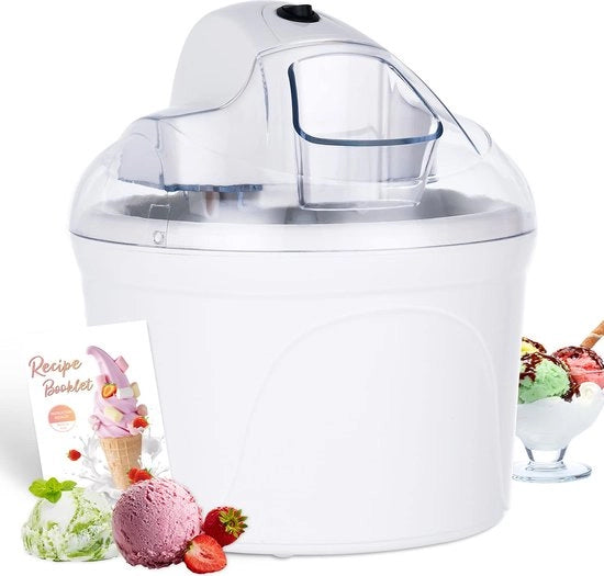 Macchina per la produzione di gelato a casa - 15 L Gelato Bianco inclusa ricetta (Riciclabile)