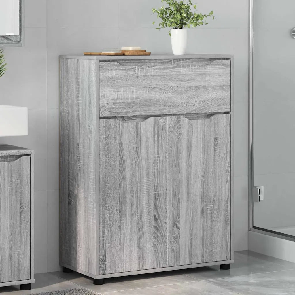 Mobile da Bagno | Armadio da bagno con cassetto Grigio Sonoma 72,5 x 36,5 x 100 cm