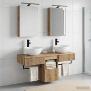 Set di Armadi da Bagno 5 pcs Rovere Artigianale 3406278
