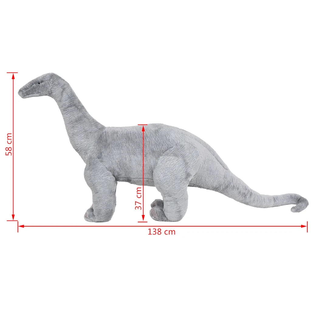 Dinosauro Brachiosaurus in Peluche in Piedi Grigio XXL CFW6787779