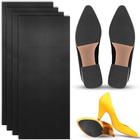 Set di protezione antiscivolo per scarpe - Antiscivolo per scarpe - Protezione per zoccoli - Protezioni per scarpe - Set di 4 pezzi - Protezione per scarpe in pelle - Adatto per sneakers - Scarpe in pelle - Protezione per scarpe