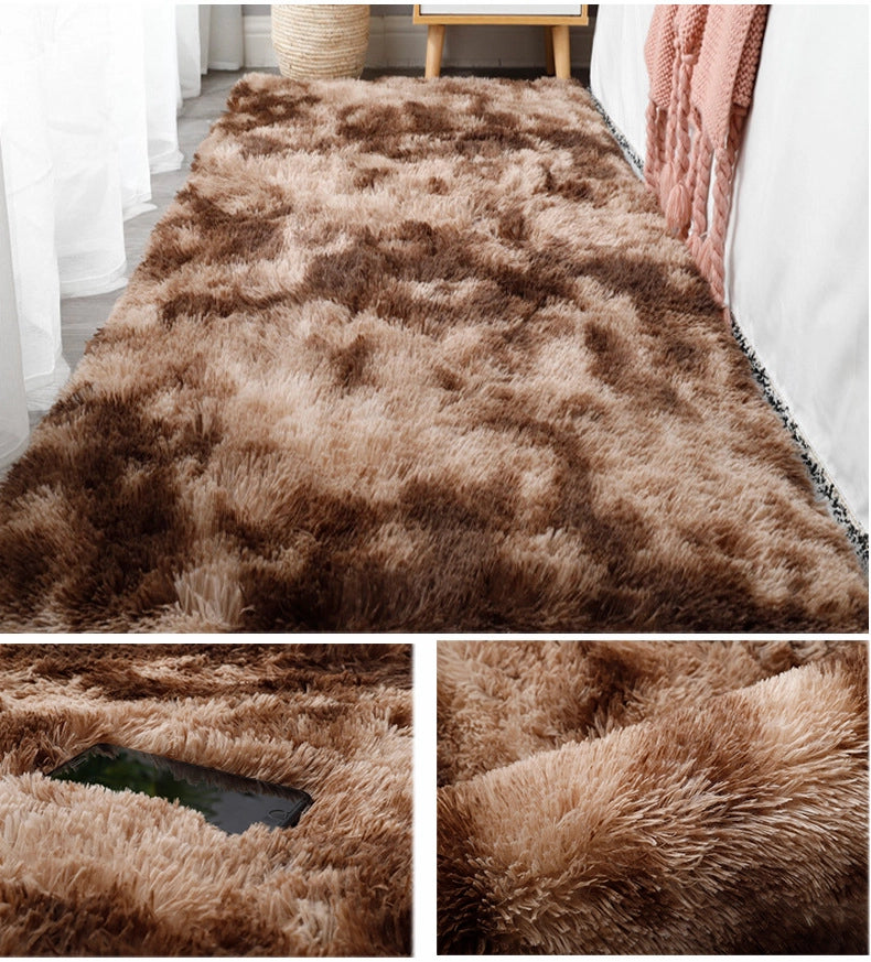 Tappeto shaggy peloso 160x220 cm marrone