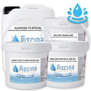 Kit mix per mantenimento acqua piscina Volume piscina: Da 30 a 55 m³