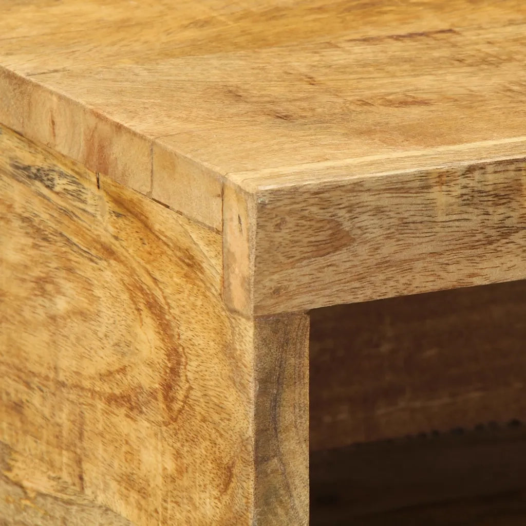 Mobile TV a Parete-Mobile TV a Muro 60x30x19 cm Legno Grezzo Massello di Mango 907945