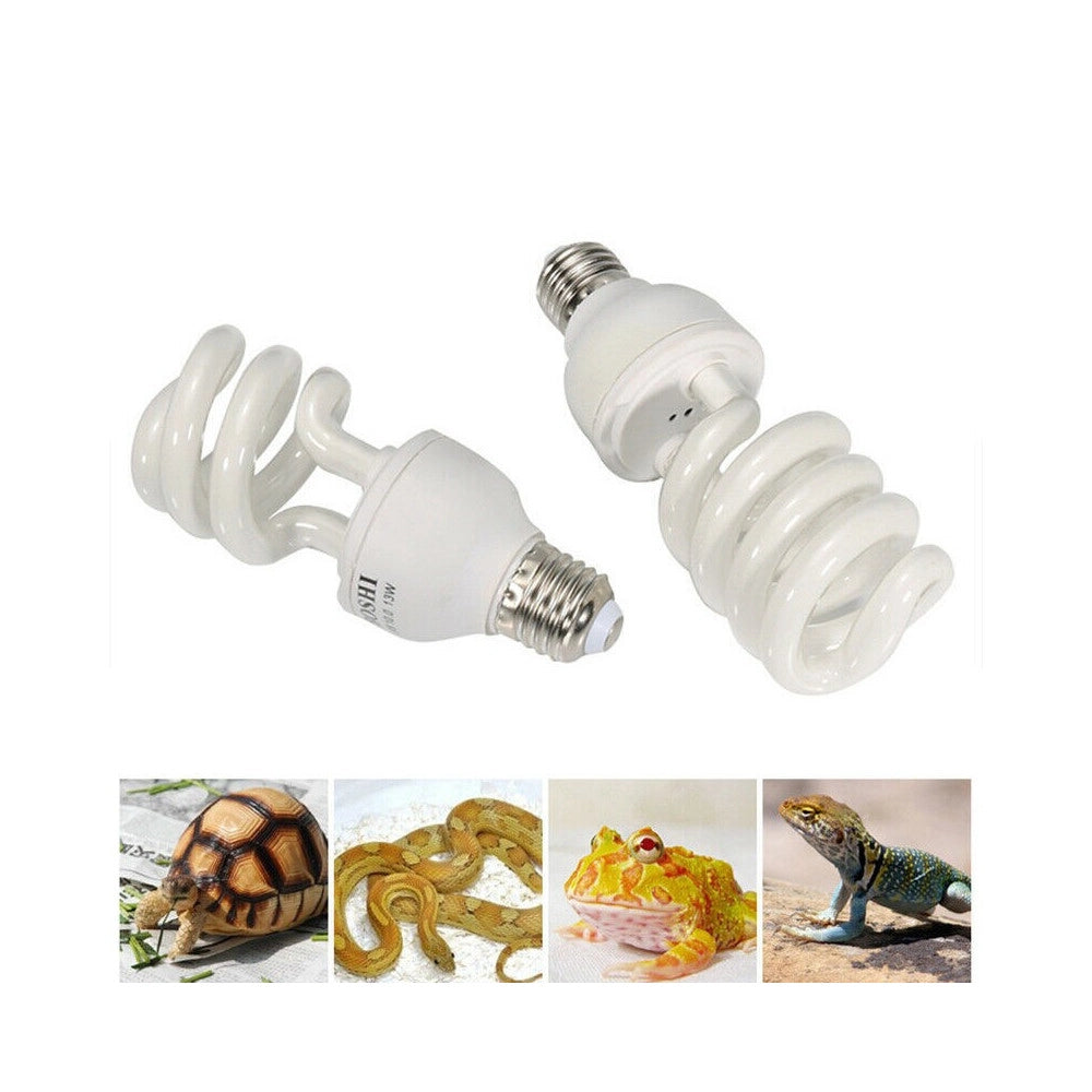Trade Shop - Lampada Fluorescente Uvb 5.0 Luce Solare Rettili Habitat Estremamente Luminoso -