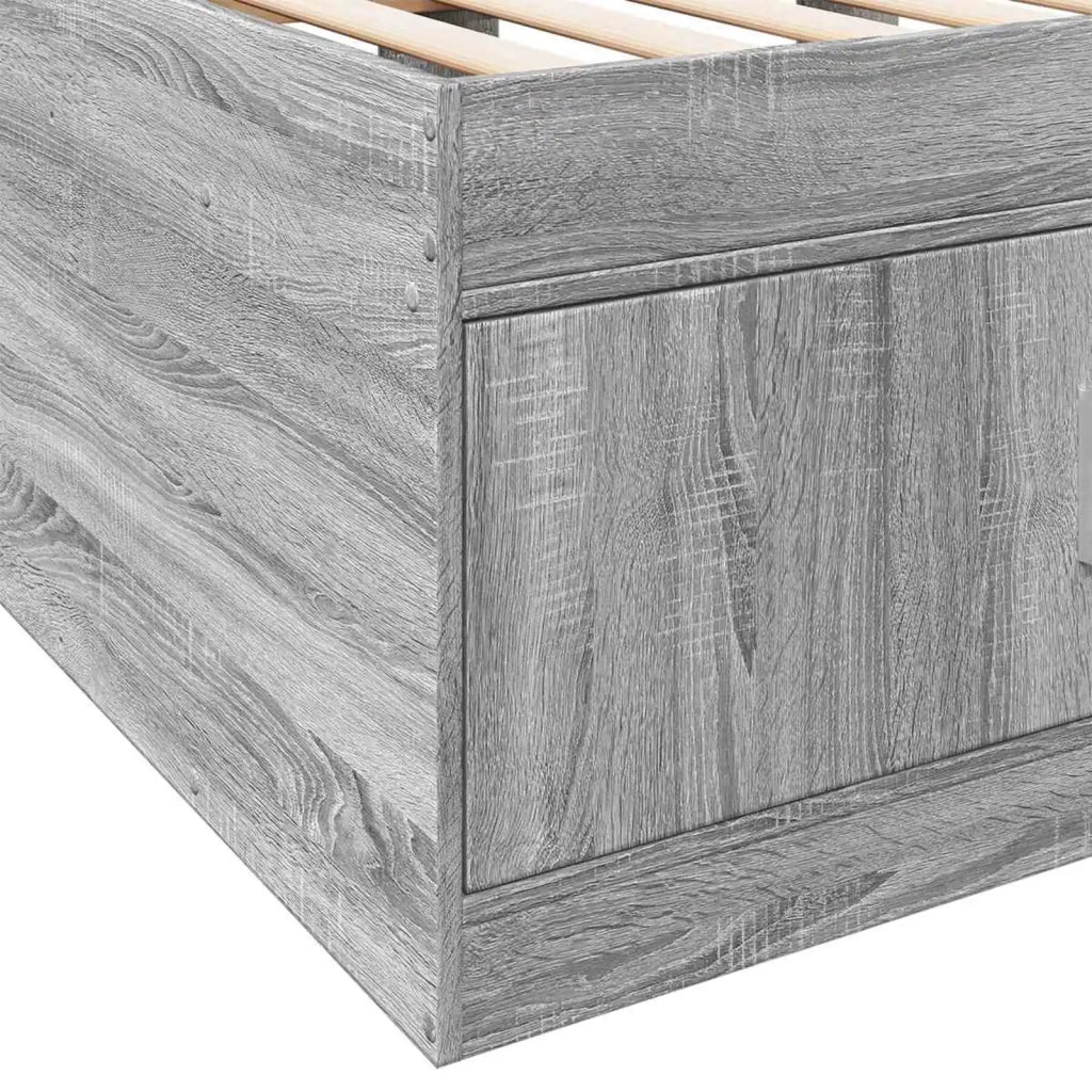 Telaio del letto con storage Sonoma grigio 80 x 200 cm 3429497